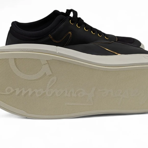 Ferragamo Mens Shoes Noris Sneakers Size 9 New With Box - Picture 6 of 10